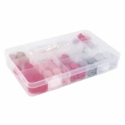 Rayher Bijoux Et Perles | - Coffret de perles en silicone - rose