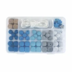 Rayher Bijoux Et Perles | - Coffret de perles en silicone - bleu