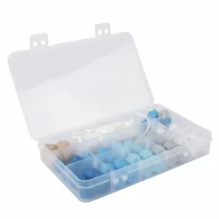 Rayher Bijoux Et Perles | - Coffret de perles en silicone - bleu