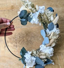 Reconciliation Vegetale Bouquets De Fleurs | - Couronne murale de fleurs séchées henriette d20cm