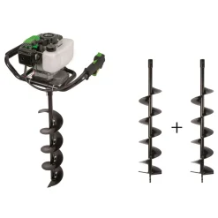ribimex Scarificateurs Et Motoculteurs | - Tarière Thermique 51,7cc 1,5Kw avec 3 mèches