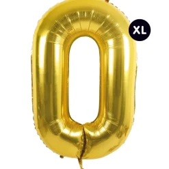 Rico Design Fête Et Anniversaire | - Ballon aluminium chiffre "0" doré, haut. 86 cm