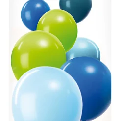 Rico Design Fête Et Anniversaire | - Ballons bleu et vert, haut. 30 cm, x 12 pièces