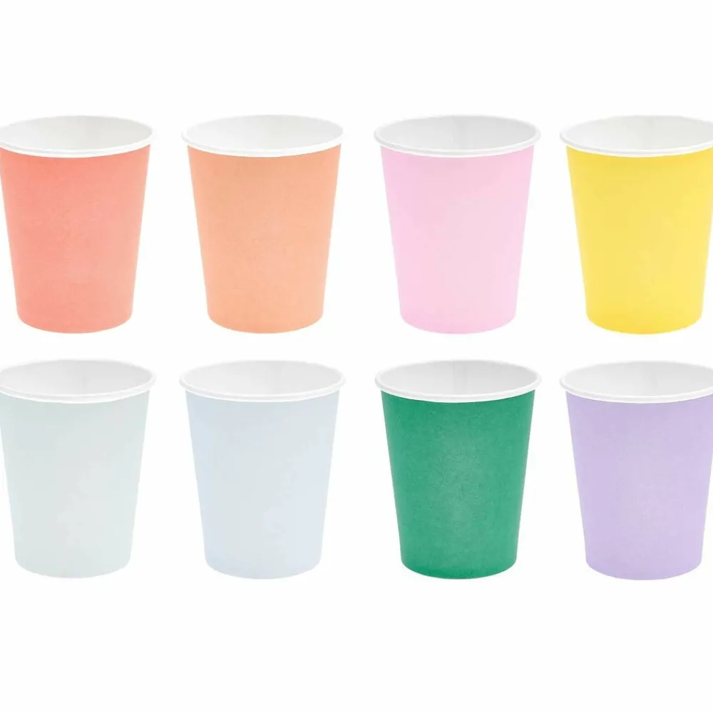 Rico Design Fête Et Anniversaire | - 8 gobelets en carton multicolores