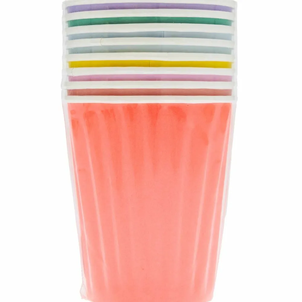 Rico Design Fête Et Anniversaire | - 8 gobelets en carton multicolores