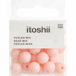 Rico Design - 24 perles rondes 10 mm - abricot Sale