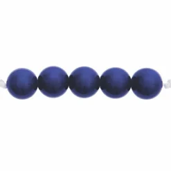 Rico Design - 24 perles rondes 10 mm - bleu foncé Discount