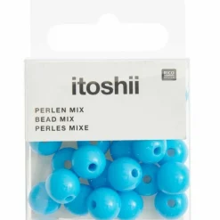 Rico Design - 24 perles rondes 10 mm - turquoise Online