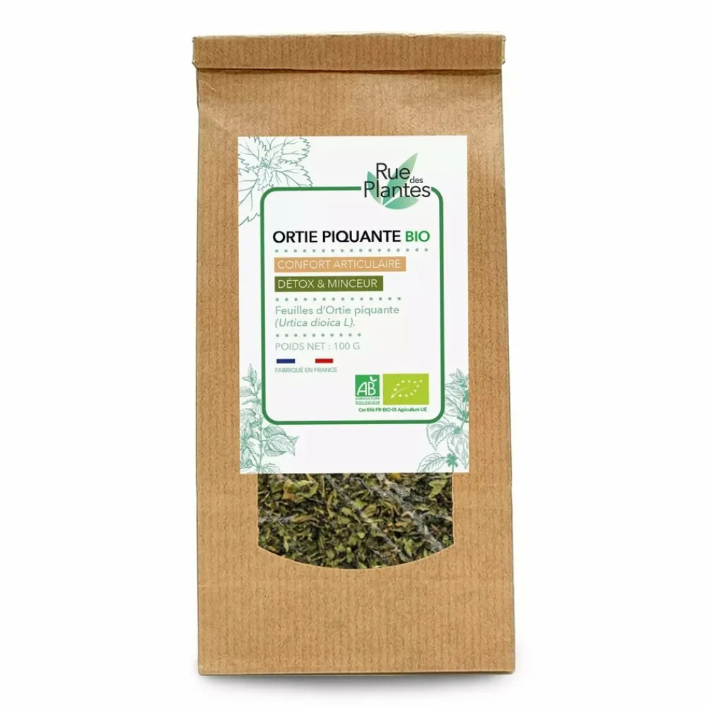 Rue Des Plantes Épicerie Gourmande | - Ortie piquante bio feuilles tisane 100 g