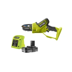 Ryobi Taille-Haies, Tronçonneuses Et Élagueuses | - Élagueur à main - ry18psx10a-120 - 18v one+ brushless - 1 batterie 2,0 ah - 1 chargeur