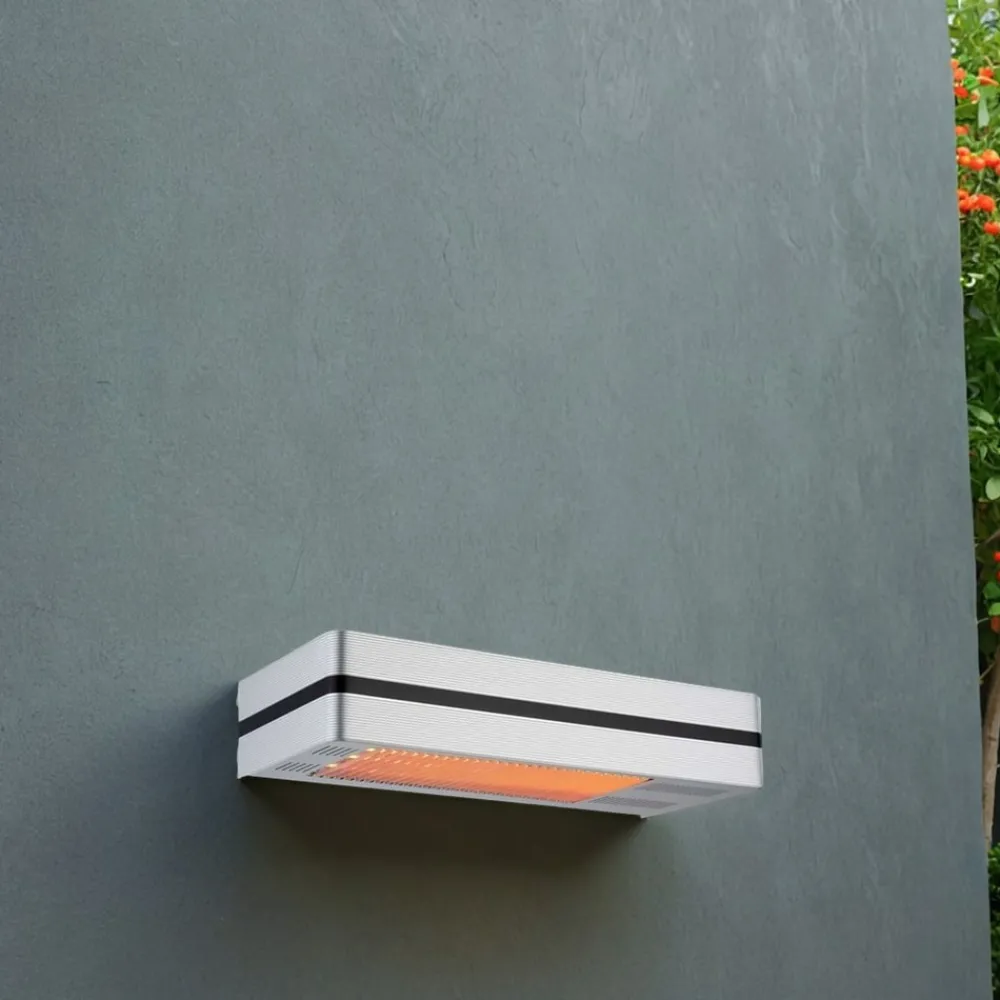 Sined - Chauffage de terrasse infrarouge argente 2000w caldo i box New