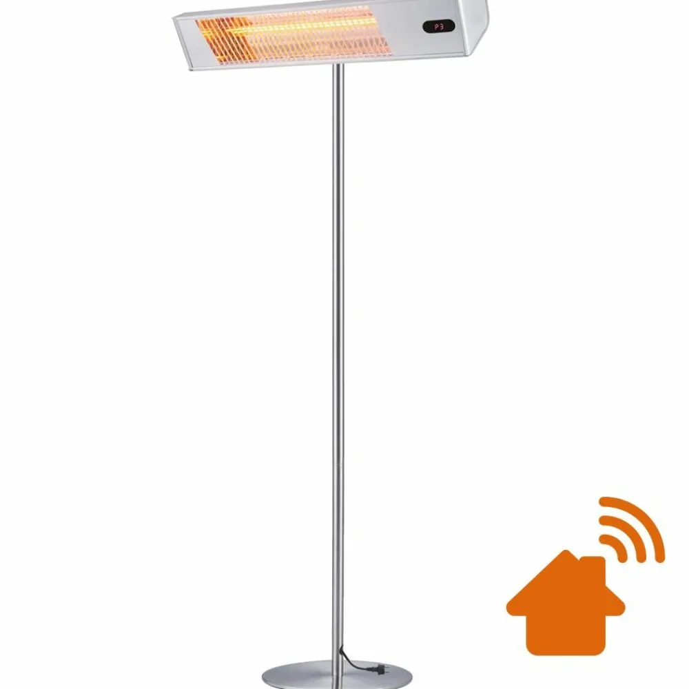 Sined Chauffage D’Extérieur | - Chauffage exterieur wifi 2000w 3 niveaux ip65 led app tuya