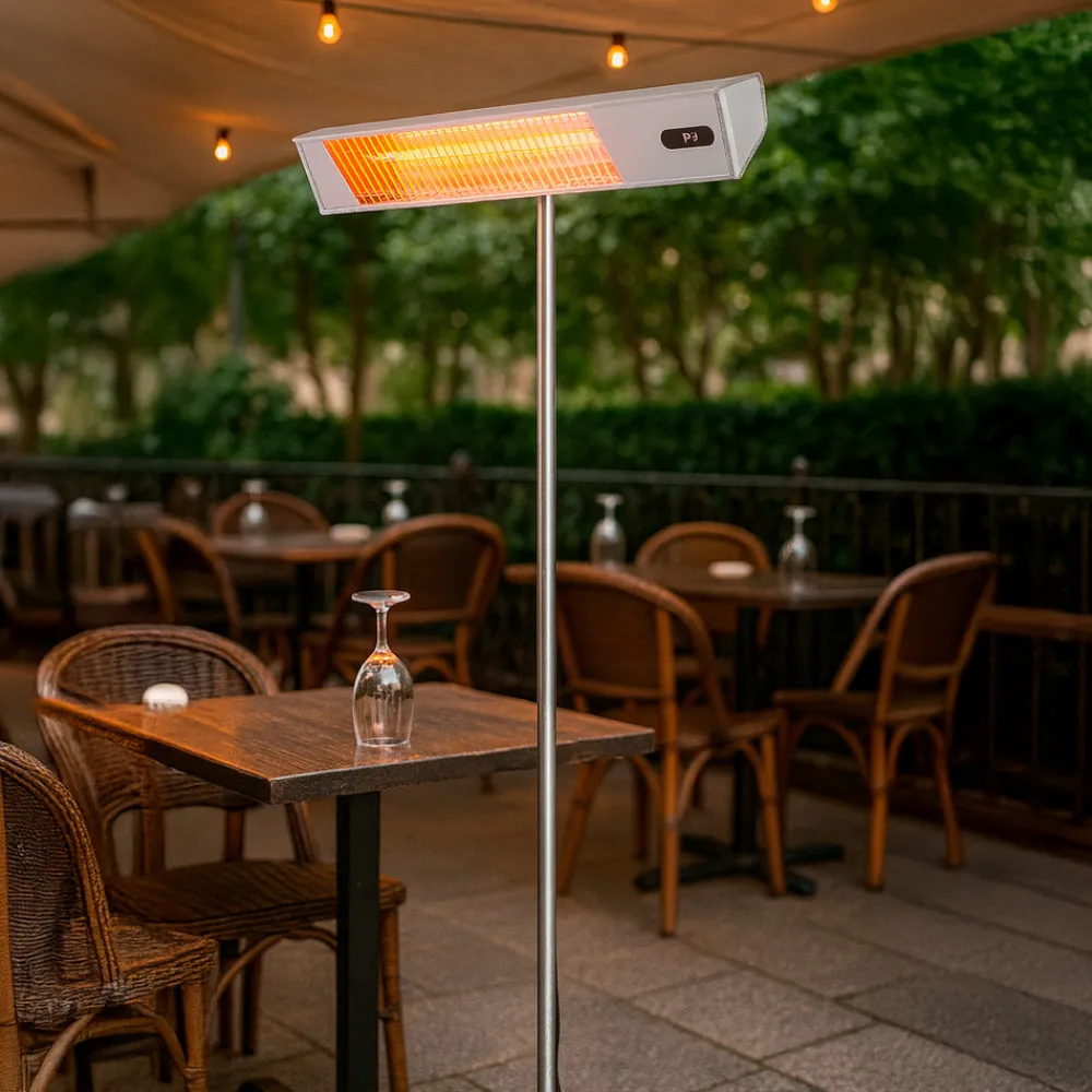 Sined Chauffage D’Extérieur | - Chauffage exterieur wifi 2000w 3 niveaux ip65 led app tuya
