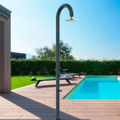 Sined - Douche alu grise avec led capteur et ecran lcd eau chaudefroide Outlet
