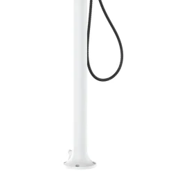 Sined Piscines Et Spas | - Douche blanche alu led capteur 3 jets usage interieurexterieur