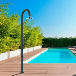 Sined Piscines Et Spas | - Douche grise led 3 jets avec capteur usage interieurexterieur