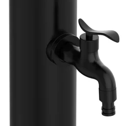Sined Bassins Et Fontaines | - Fontaine de jardin noire en aluminium avec raccords pour montage facile
