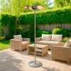 Sined Chauffage D’Extérieur | - Lampadaire avec double chauffage stufa infrarossi terra 4000