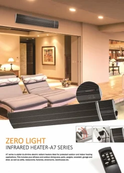 Sined - Radiateur infrarouge en ceramique 1500w black heat 1500 Clearance