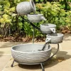 Smart Garden - Fontaine solaire cascade céramique poseidon Sale