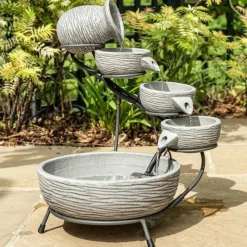 Smart Garden - Fontaine solaire cascade céramique poseidon Sale