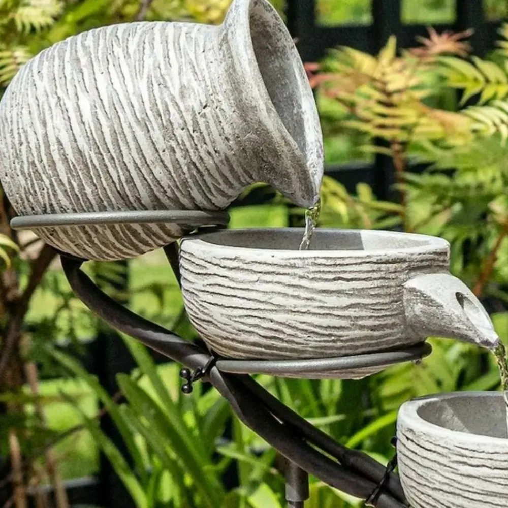 Smart Garden - Fontaine solaire cascade céramique poseidon Sale