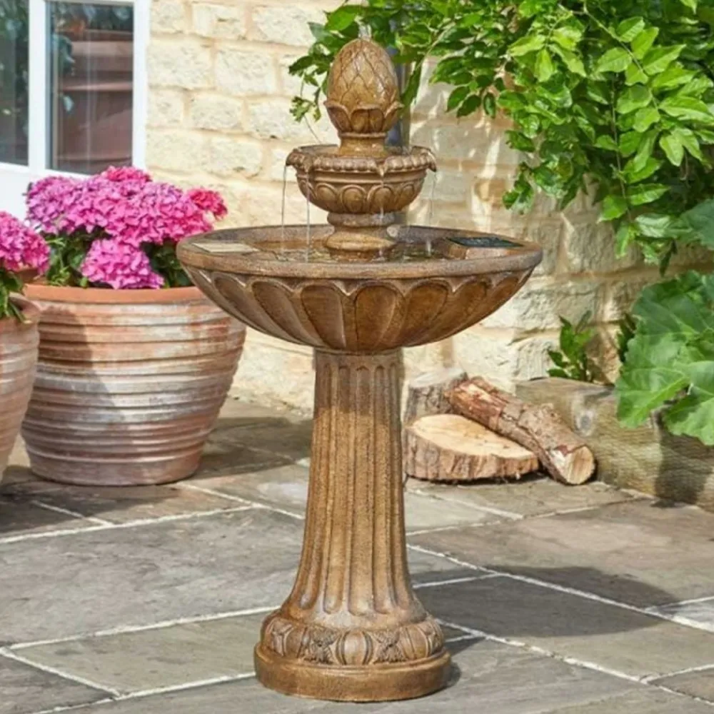 Smart Garden - Fontaine solaire bain d'oiseau 3 niveaux queensbury Hot