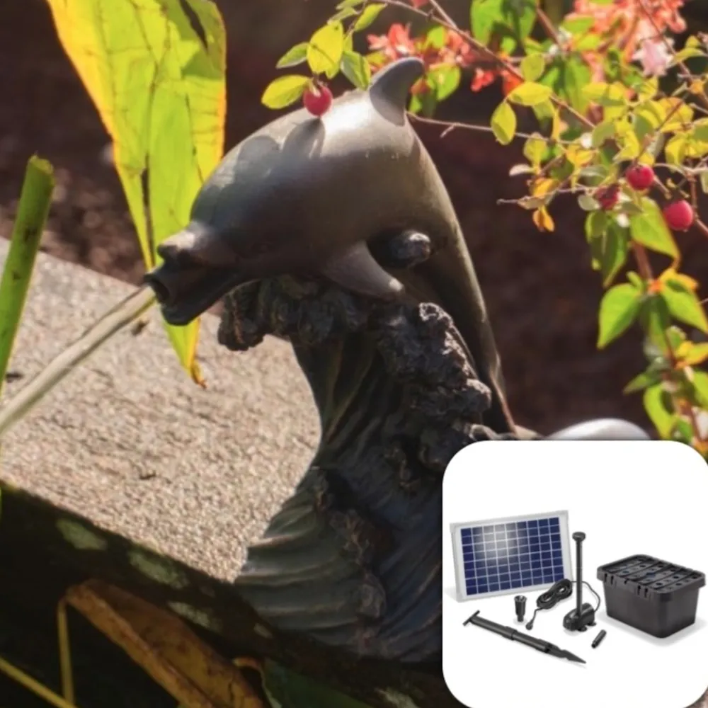 Solairepratique - Fontaine solaire dauphin 600 l/h maxi Best