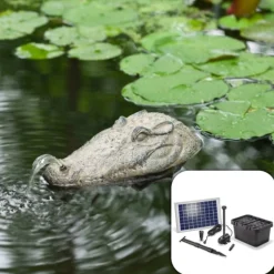 Solairepratique - Fontaine solaire crocodile 600 l/h maxi Discount