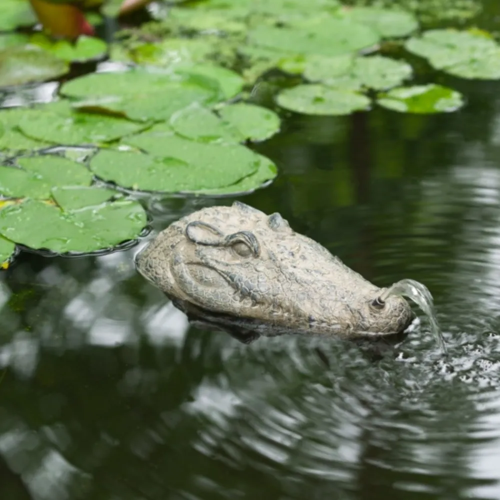 Solairepratique - Fontaine solaire crocodile 600 l/h maxi Discount