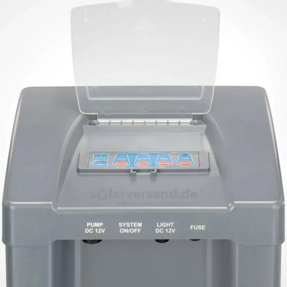 Solairepratique - Kit pompe solaire bassin fontaine cascade pro batt 2600l-100w avec batterie et filtre Sale