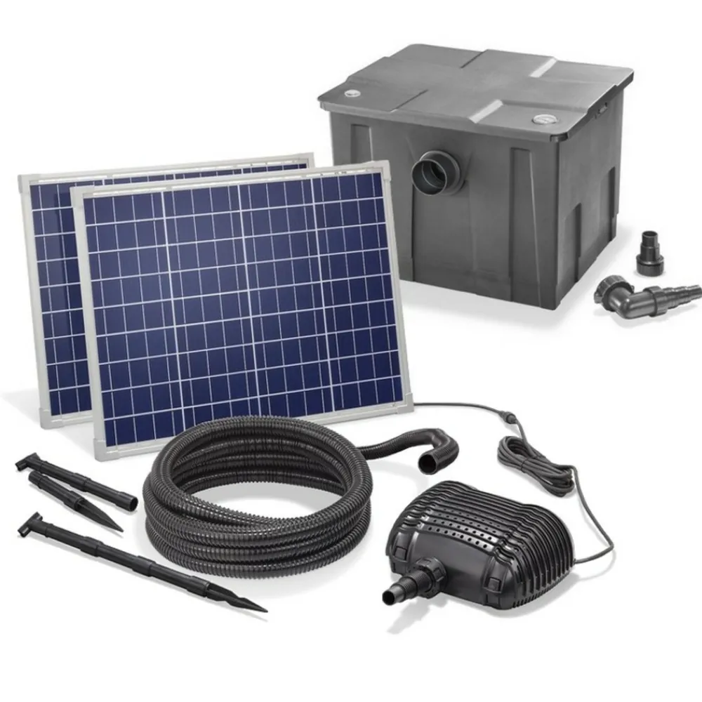 Solairepratique - Kit pompe solaire bassin avec filtre premium 3400l-100w Discount