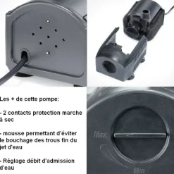 Solairepratique - Kit pompe solaire bassin fountain pro 380l-8w