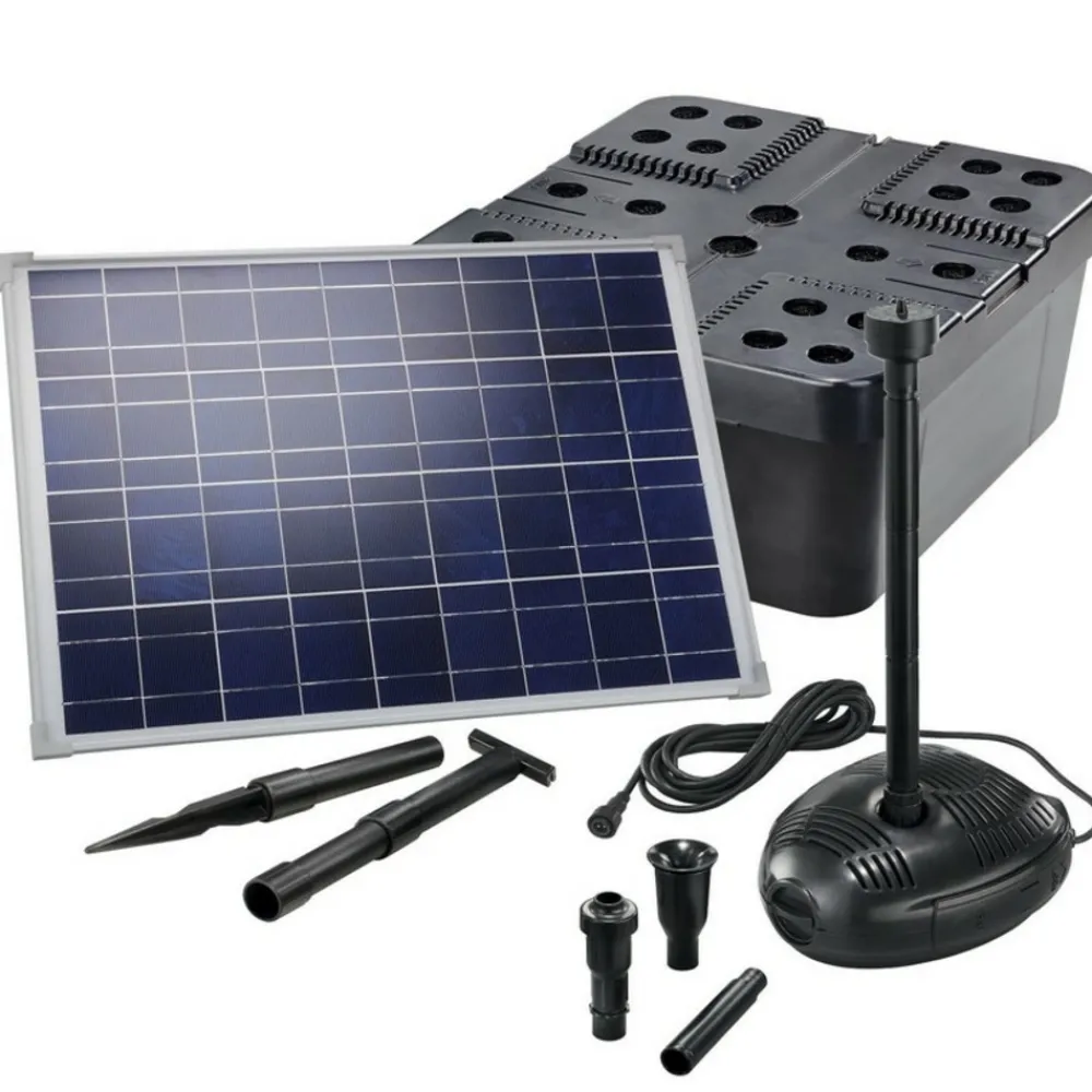 Solairepratique - Kit pompe solaire bassin avec filtre premium 1700l-50w Best