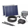 Solairepratique Bassins Et Fontaines | - Kit pompe solaire bassin fontaine cascade pro batt 2600l-100w avec batterie