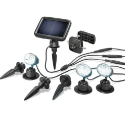 Solairepratique Eclairage D’Extérieur | - Spot solaire trio pro blanc froid