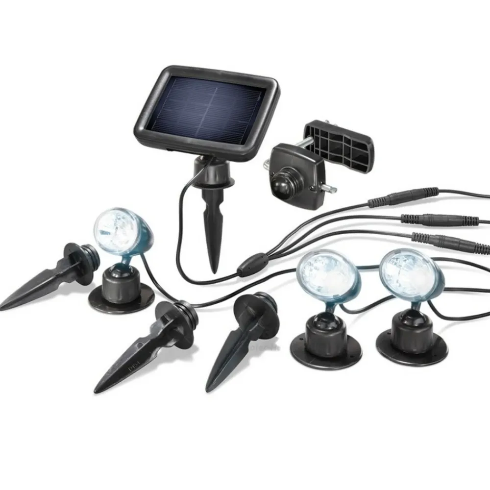 Solairepratique Eclairage D’Extérieur | - Spot solaire trio pro blanc froid