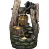 Stonelite - Fontaine en polyrésine l'ardeche 31 x 27 x 51 cm Discount