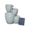 Stonelite - Fontaine solaire 4 étages 39 x 33 x 47 cm Sale