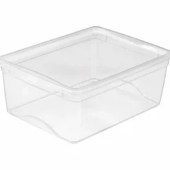 Sunware Décoration Créative | - Boite de rangement avec couvercle omega transparent 18 litres