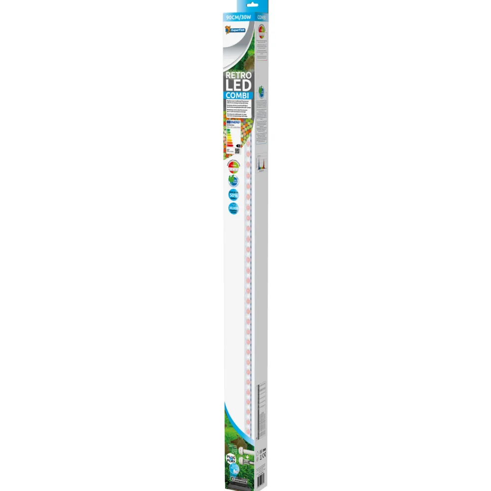 Superfish - Éclairage Retro Led combi T8/T5 - 30w 90cm pour aquarium Clearance