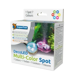 Superfish - Eclairage d'aquarium, spot LED multicolore submersible - H.5xD.5cm Hot