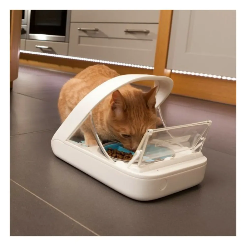 Aucune Surefeed distributeur de nourriture a puce electronique blanc pour chat et chien - pour croquettes ou alimentation humide New