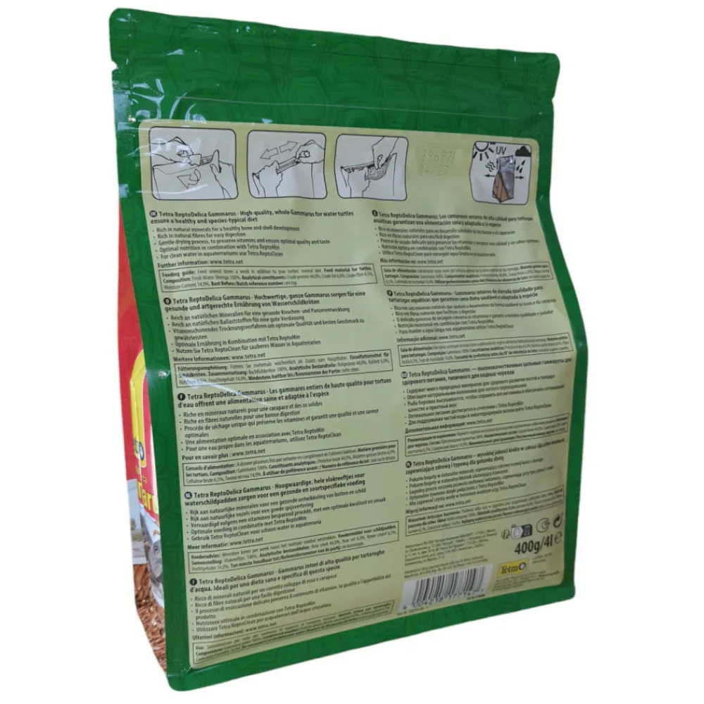 Tetra - Aliment naturel pour tortues d'eau grammarus de 400g Outlet