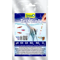 Tetra Hygiène Et Soins | - Bandelettes Test 6 in 1 pour aquarium d'eau douce - Blister de 10