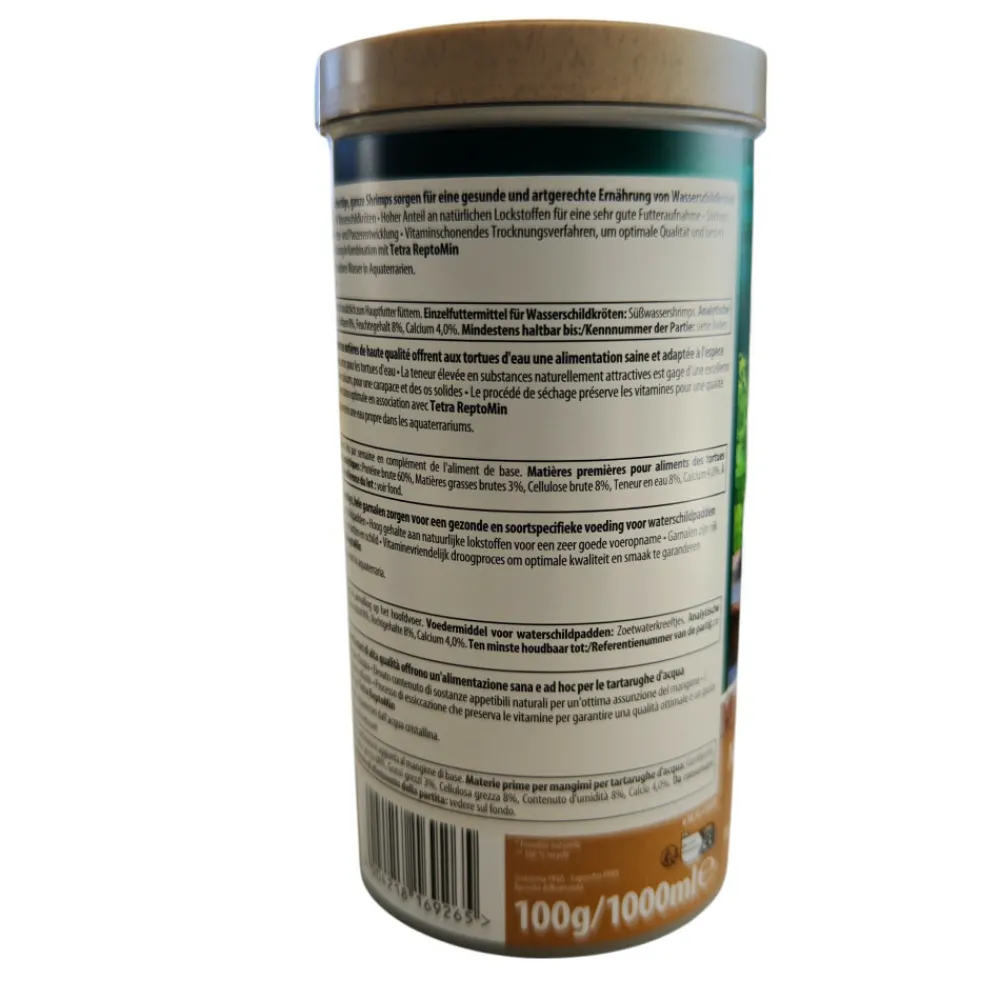 Tetra - Crevettes entières séchés 100 g - 1l pour toutes les tortues d'eau Best