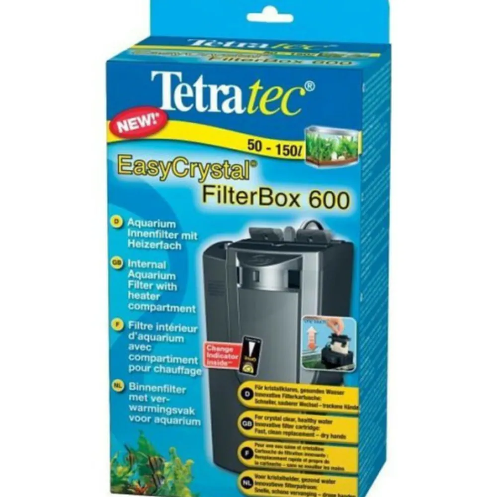 Tetra Pompes, Filtres, Chauffages Et Accessoires | - Easycrystal filterbox 600 filtre intérieur - 600 l/h - pour aquariums de 50 a 150 litres