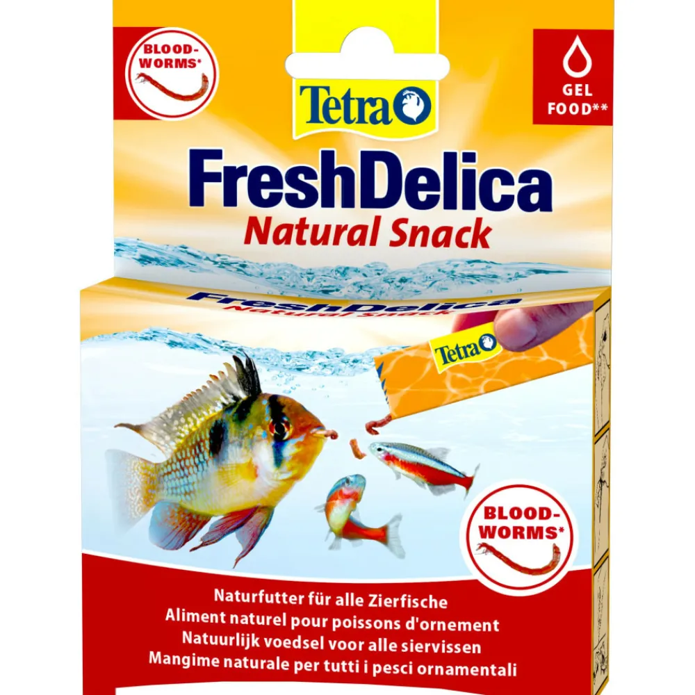 Tetra - Friandises larves de moustiques "blood-worms" en gel 16 sticks de 3 g fresh New