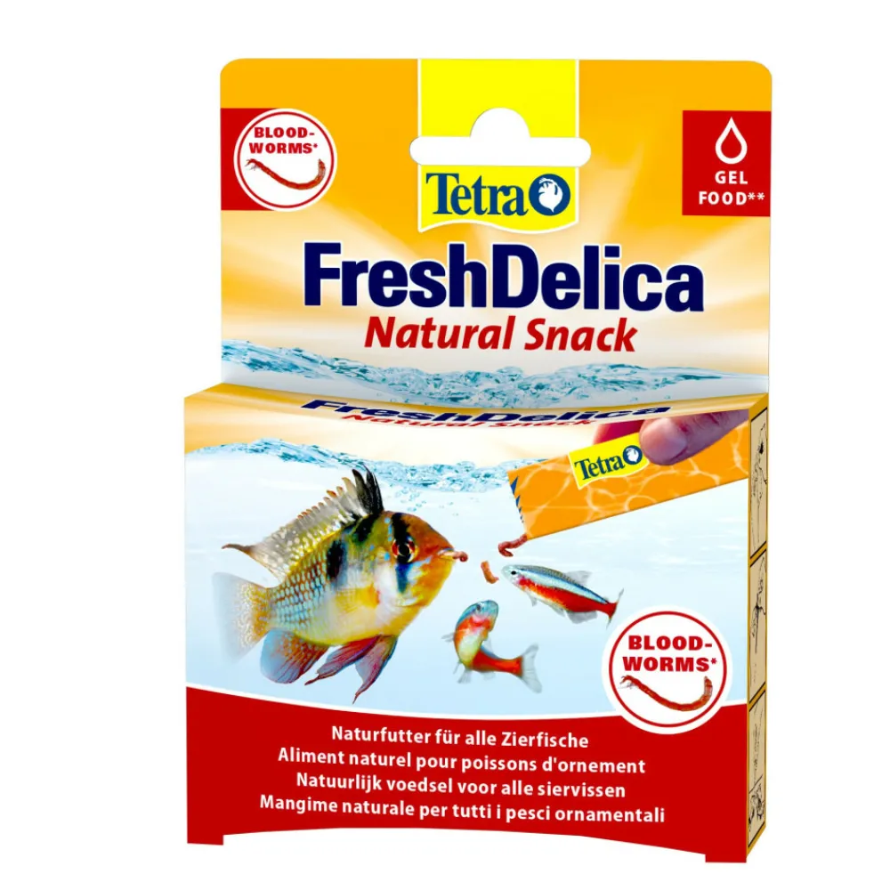 Tetra - Friandises larves de moustiques "blood-worms" en gel 16 sticks de 3 g fresh New