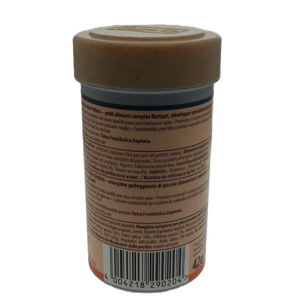 Tetra - Goldfish mini pellets 42 g -100 ml aliment complet pour les jeunes poissons Hot